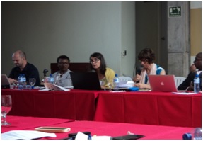 Matías Bosch, Ana María Belique, María Cristina Fumagalli y Bridget Wooding fueron algunas de las participantes de las jornadas de seminarios en INTEC.