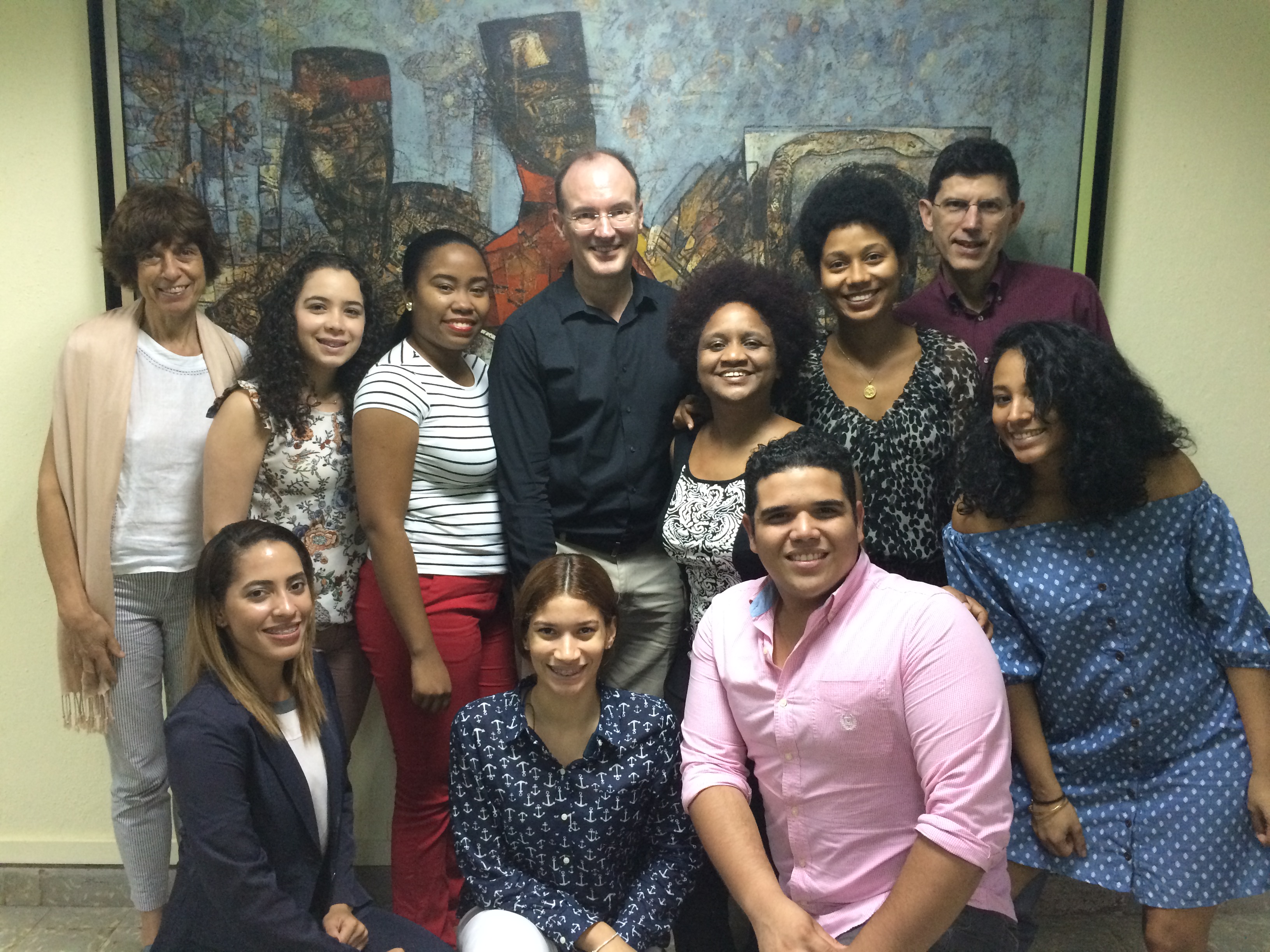 OBMICA, colegas de la Universidad de Connecticut y jóvenes dominicanos capacitados, marzo de 2018