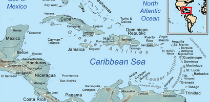 Mapa del Caribe